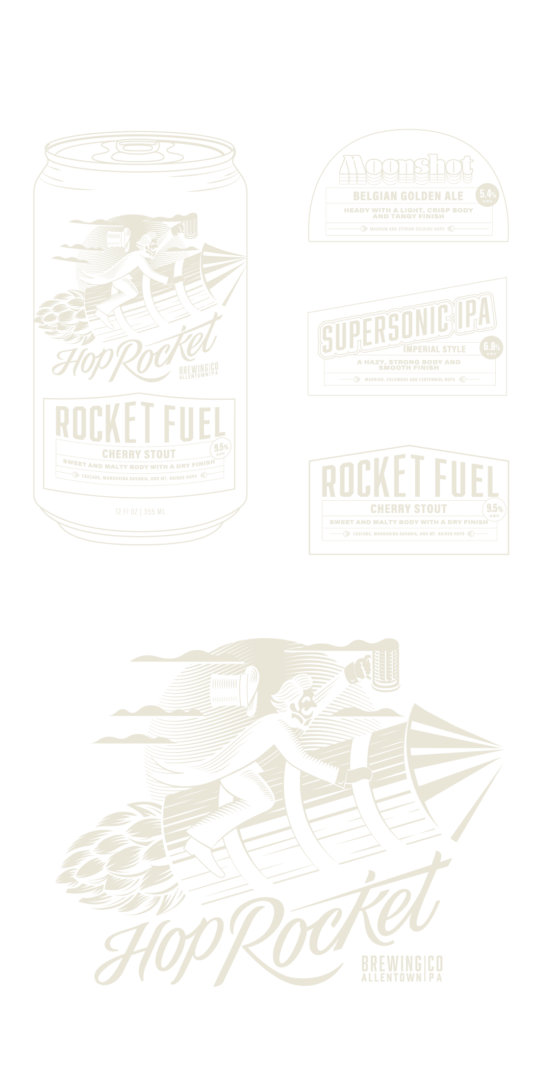 Group of brand assets sample five