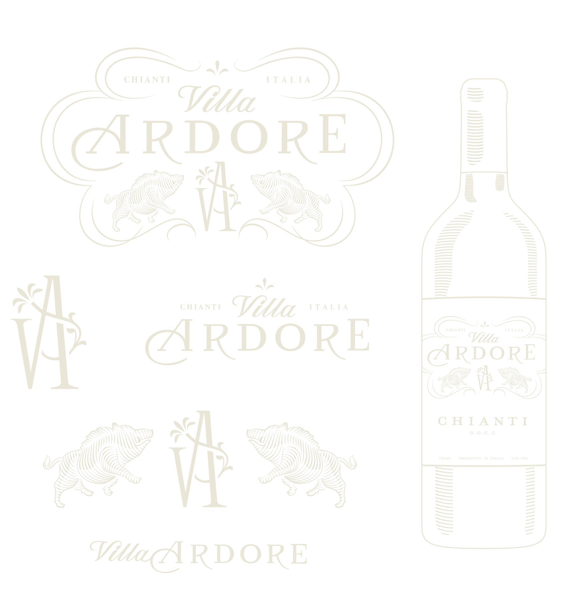Group of brand assets sample five