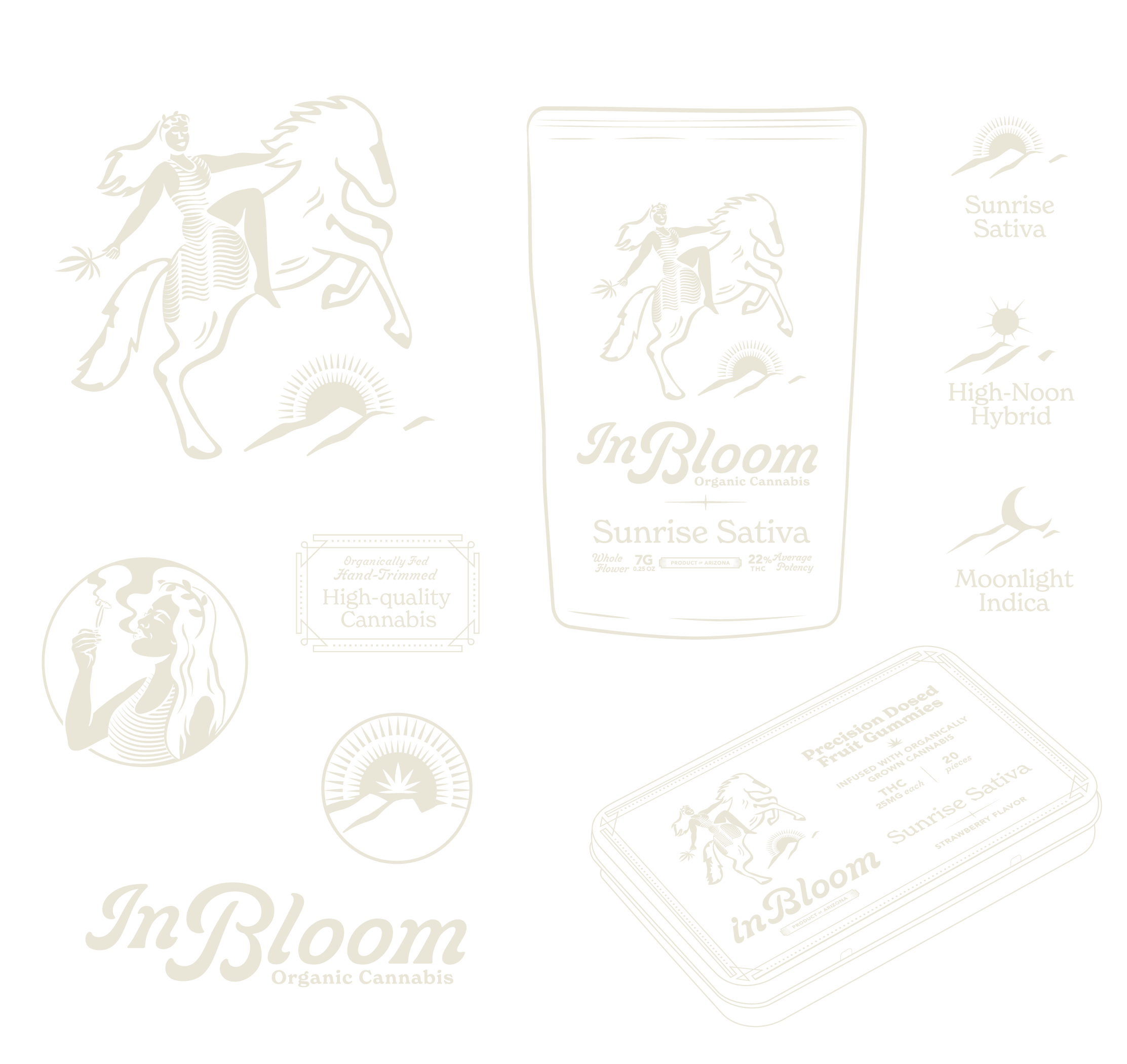Group of brand assets sample five