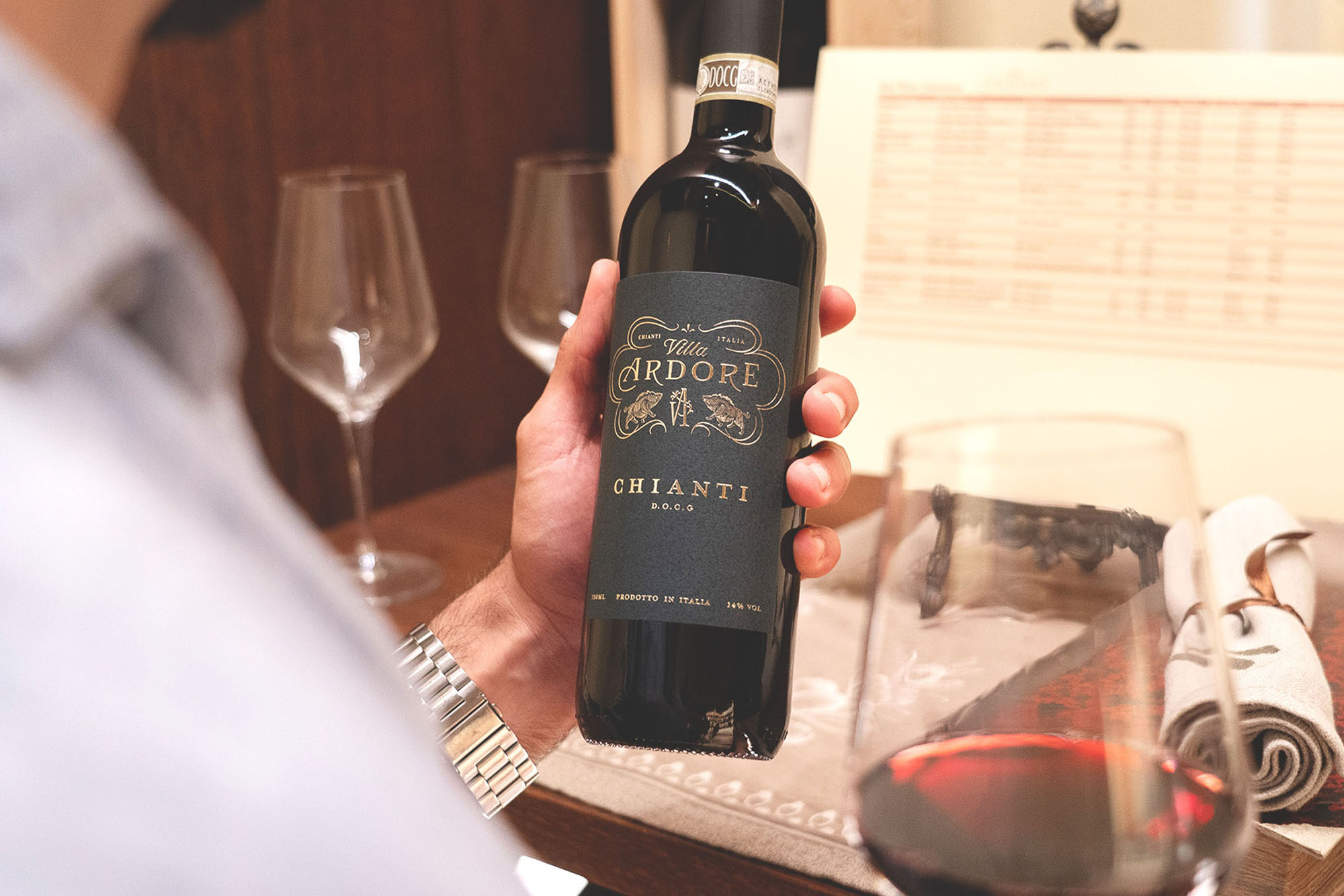 Villa Ardore Wine Label
