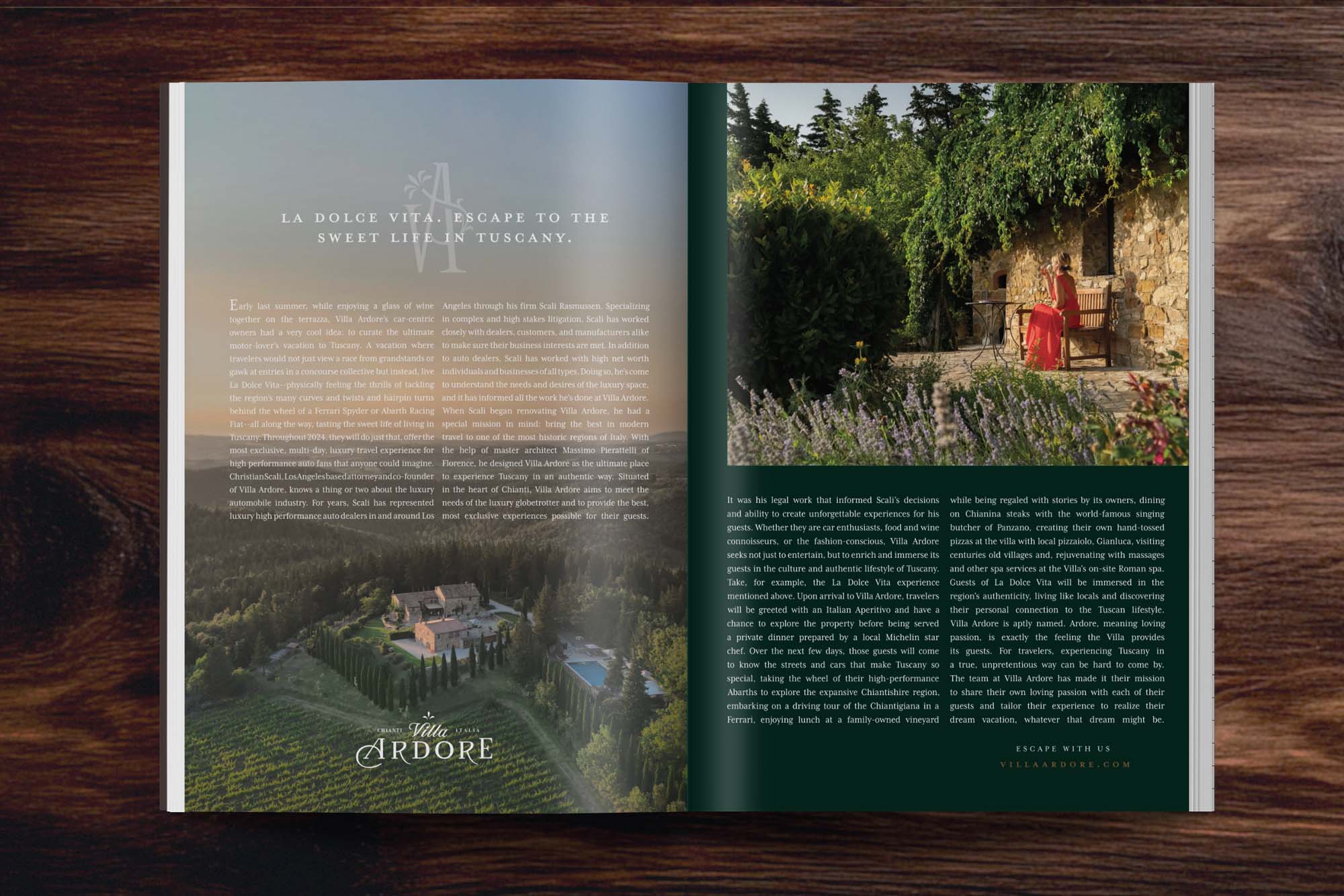 Villa Ardore Magazine Layout