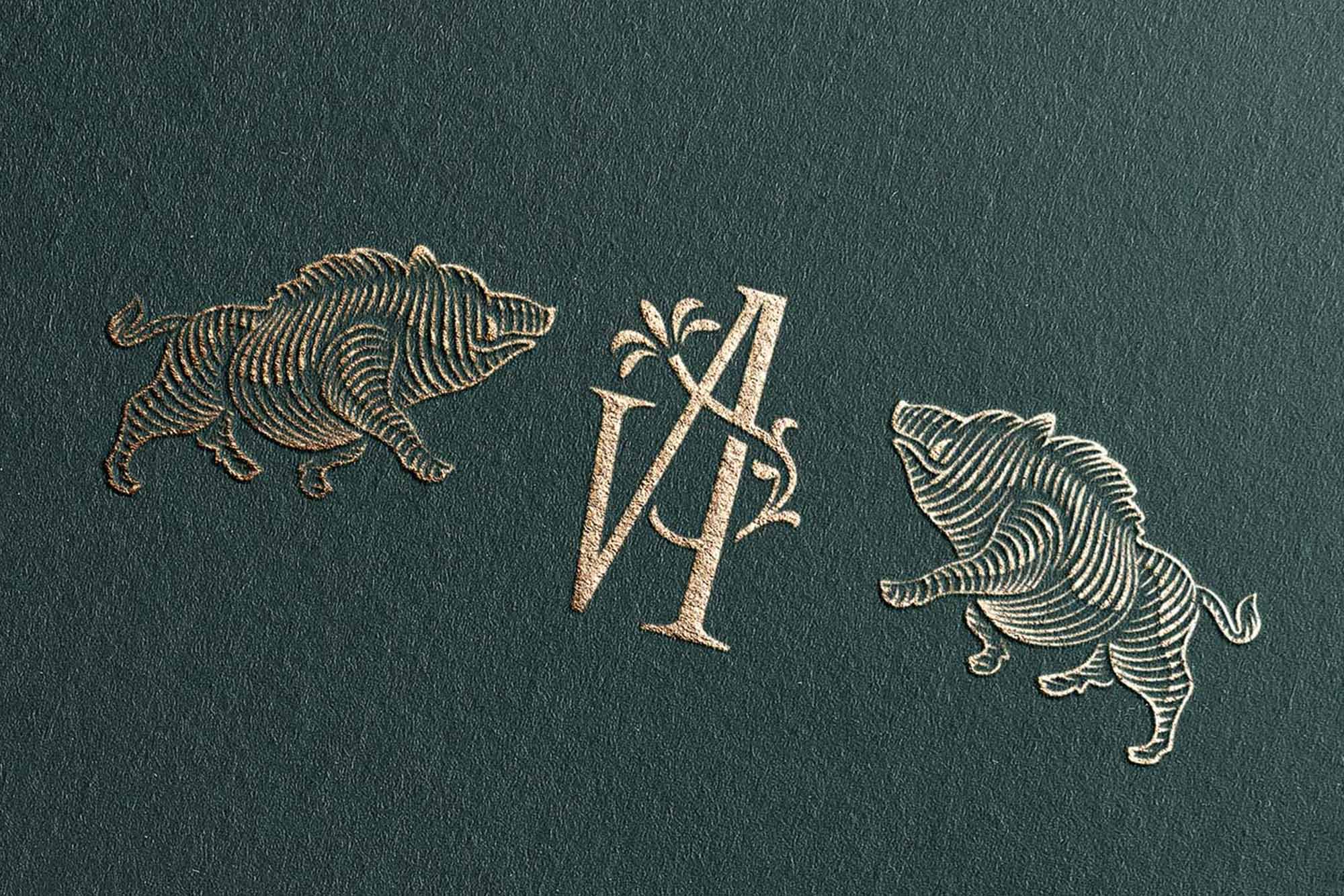 Villa Ardore Foil Embossed Monogram