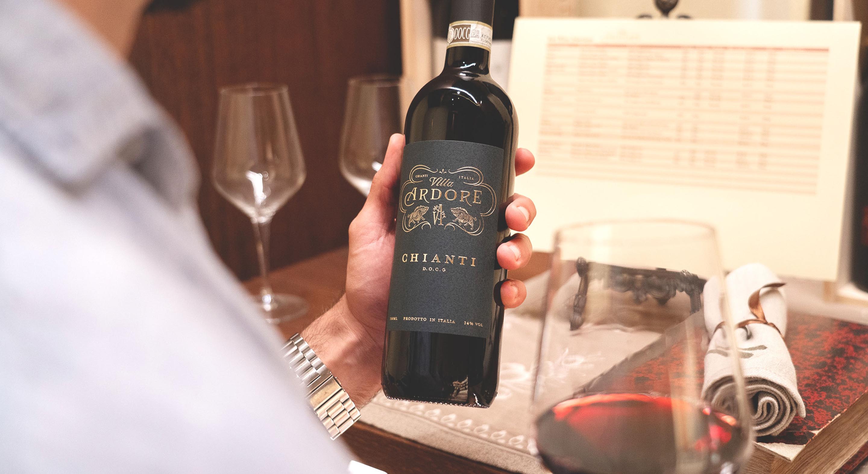Villa Ardore Wine Label