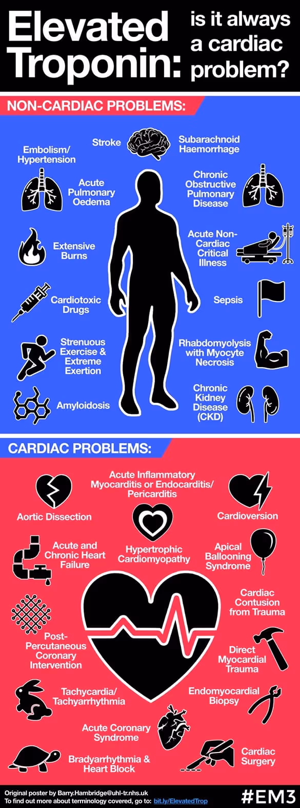 Elevated troponin