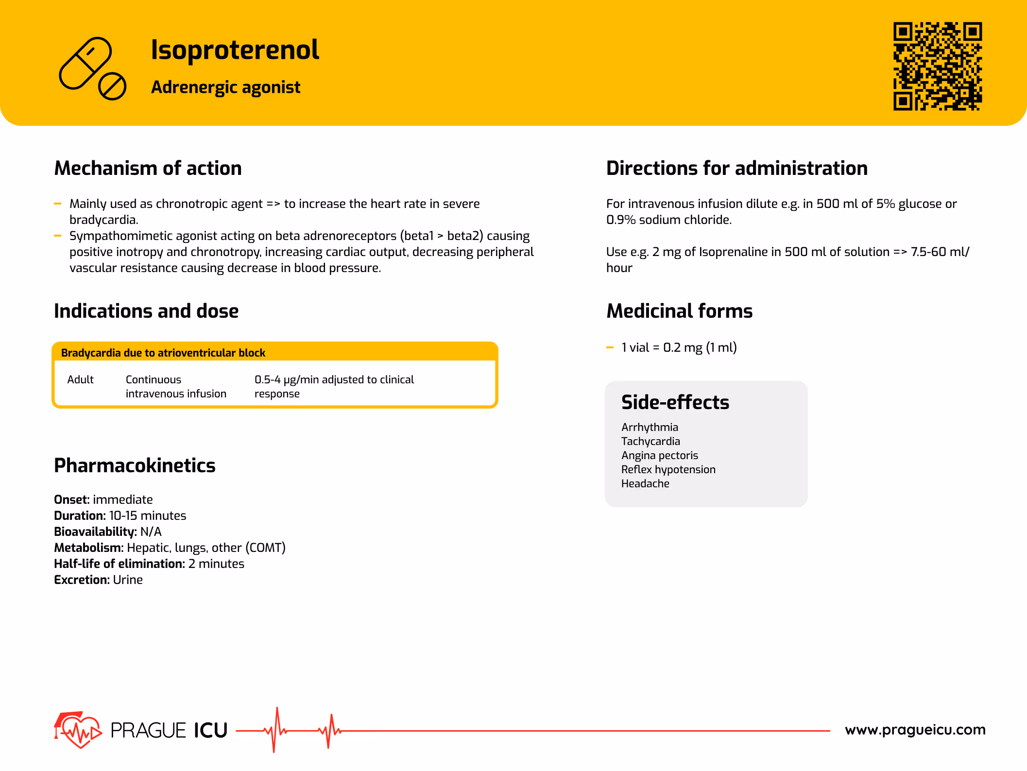 Isoproterenol (isoprenaline)