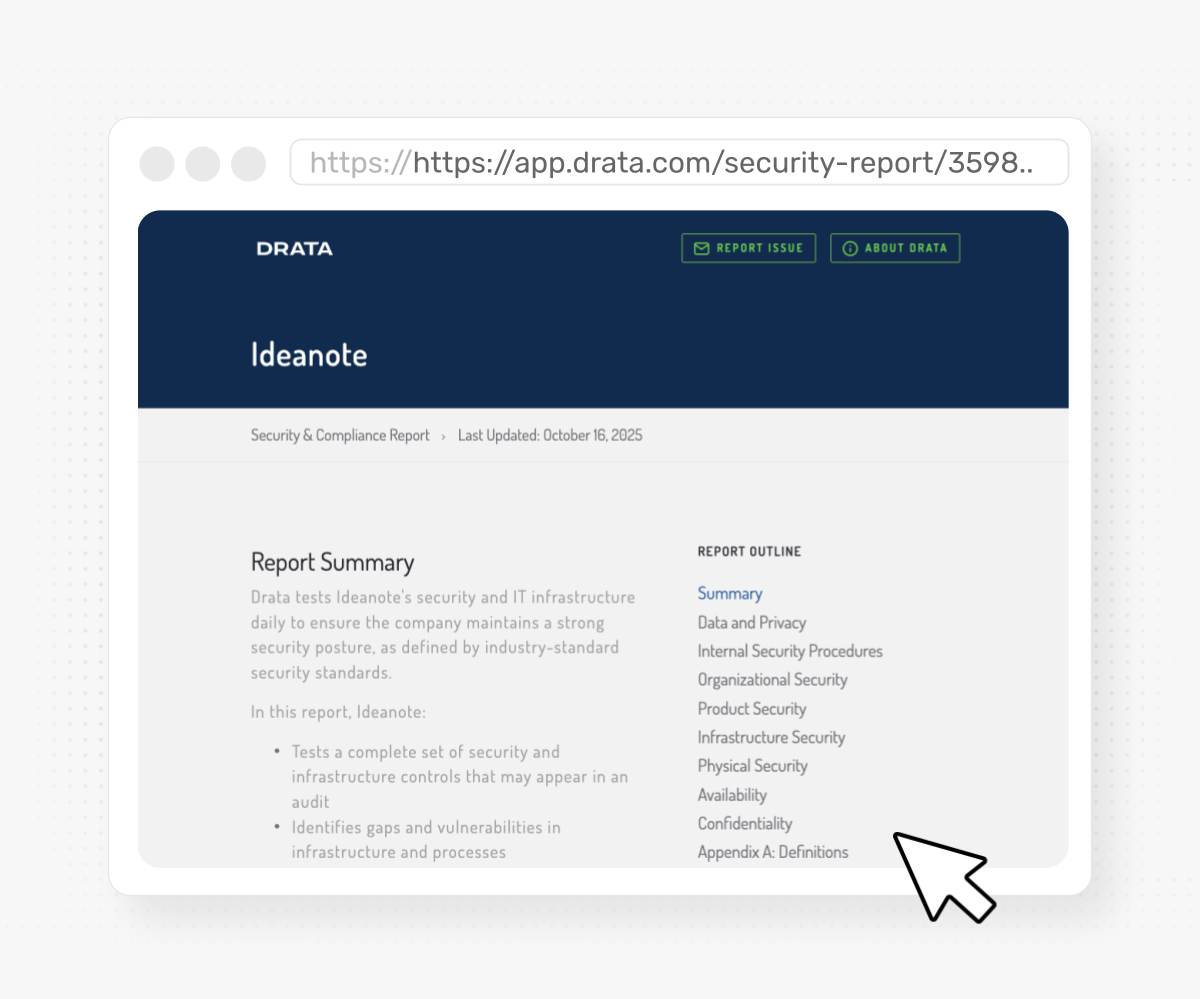 illustration of the ideanote platform ui elements including secure sso