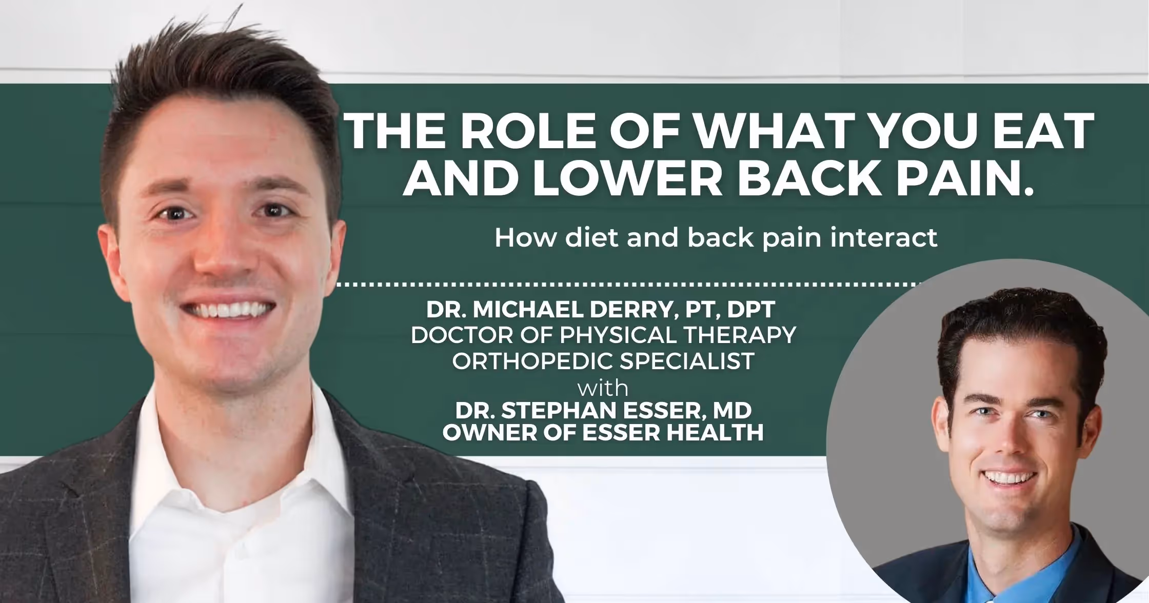 Esser Health: How Your Diet Impacts Your Lower Back Pain