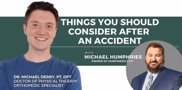2 Things you should consider after a car accident with Michael Humphries, Lawyer and owner of Humphries Law in Jacksonville, Florida