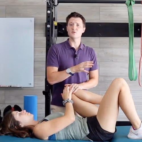 Lying down knee to chest exercise for stenosis