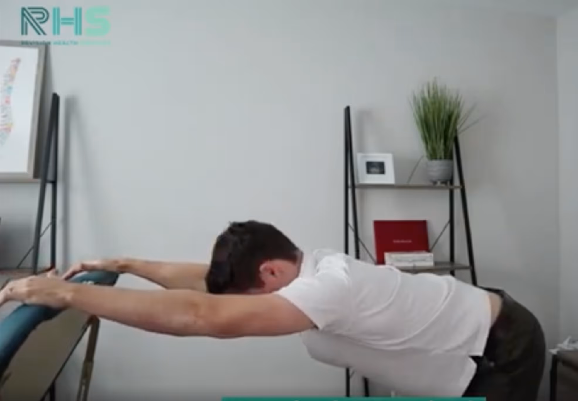 Standing lower back stretch, Prayer stretch for the upper and lower back