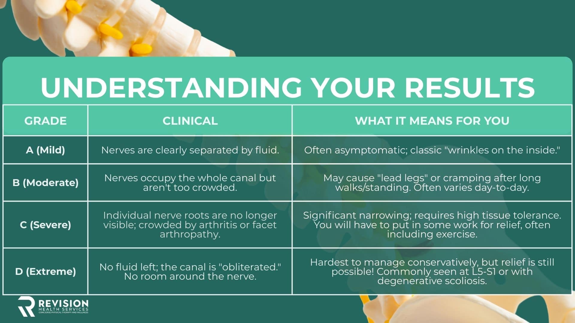 Understanding your Stenosis Diagnosis Infographic