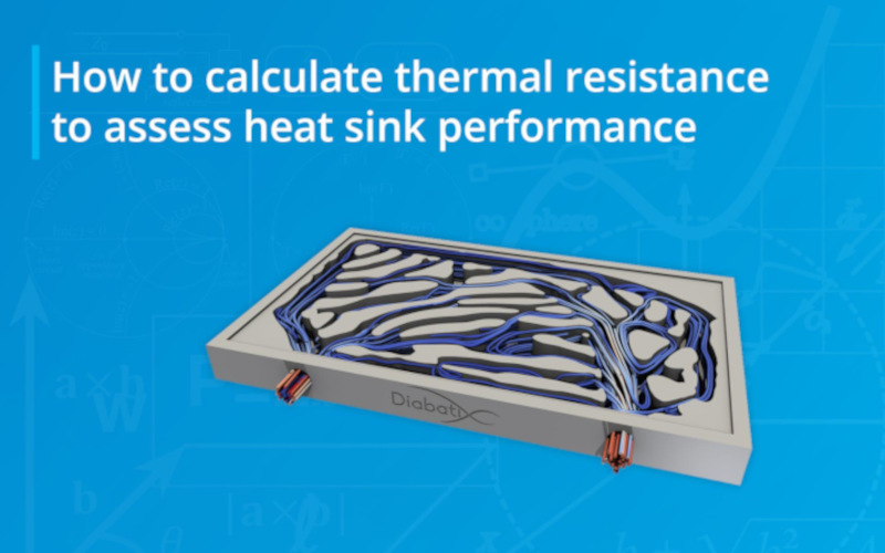 thermal resistance calculator for heat conduction and thermal conduction with Diabatix, thermal conductivity