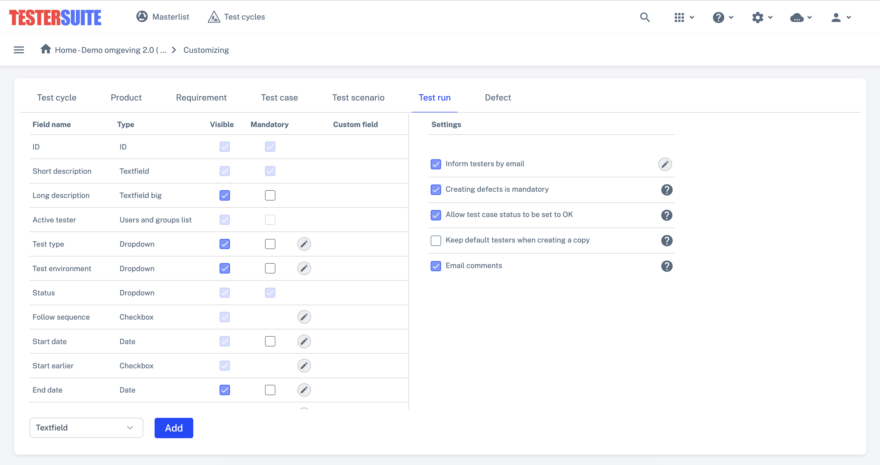 Screenshot customizing