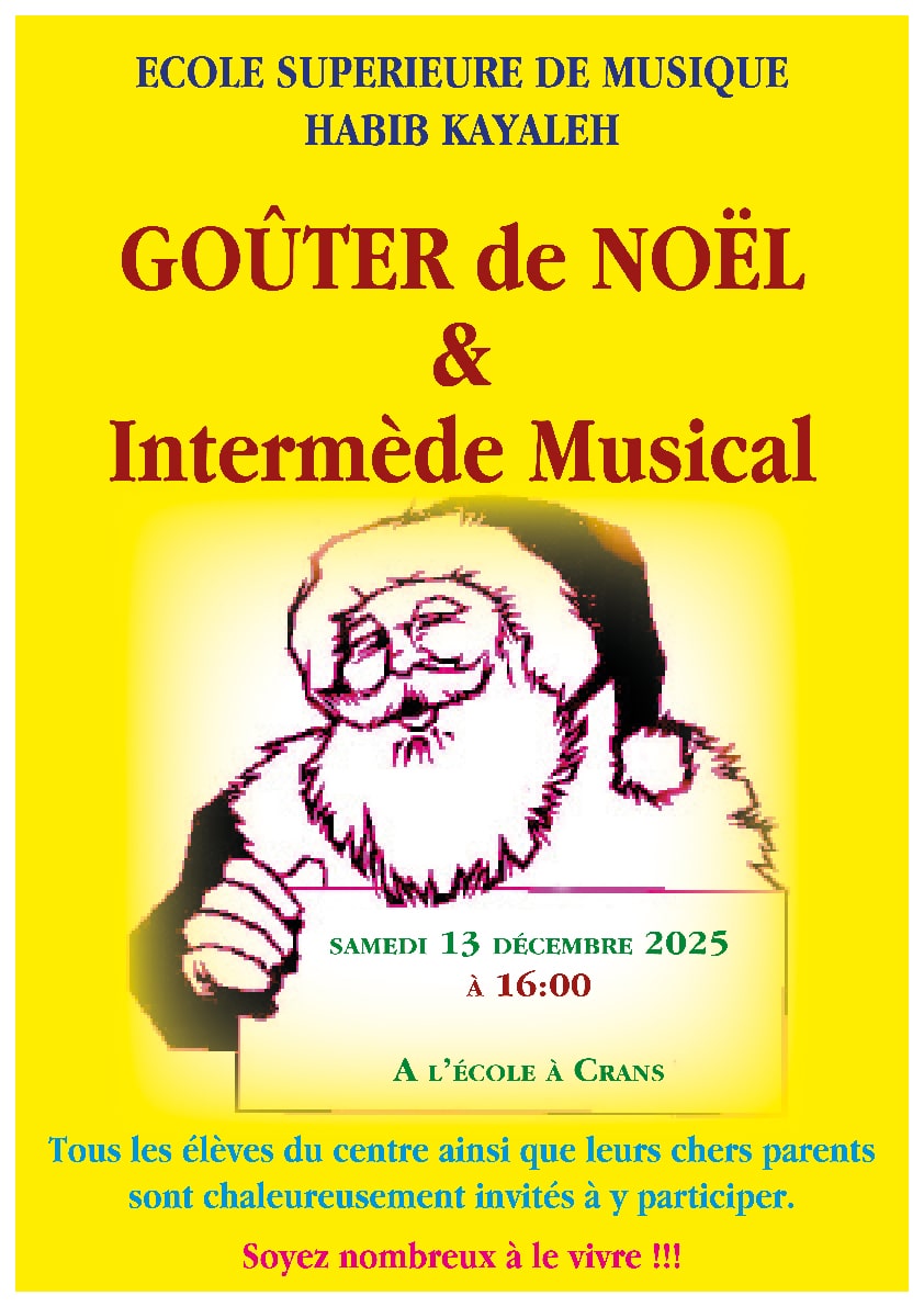 Kayaleh Music Center - Evénement - Concert de Noël de l'Ecole Supérieure de Musique - Saison 2025-2026