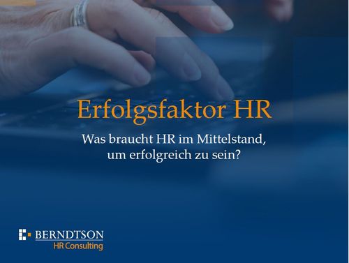 HR as a success factor for SMEs