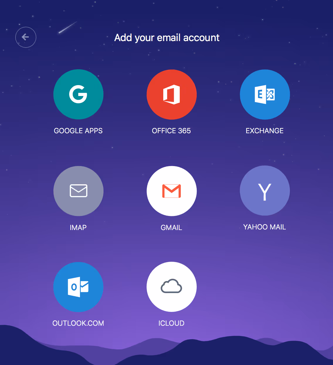 screenshot of showing email mangement