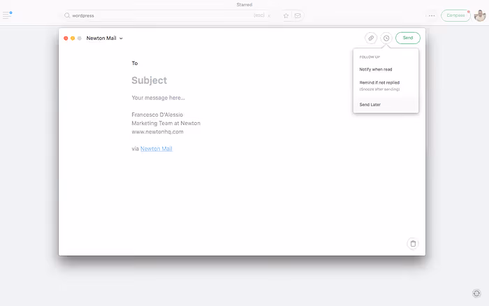 Get started with send later