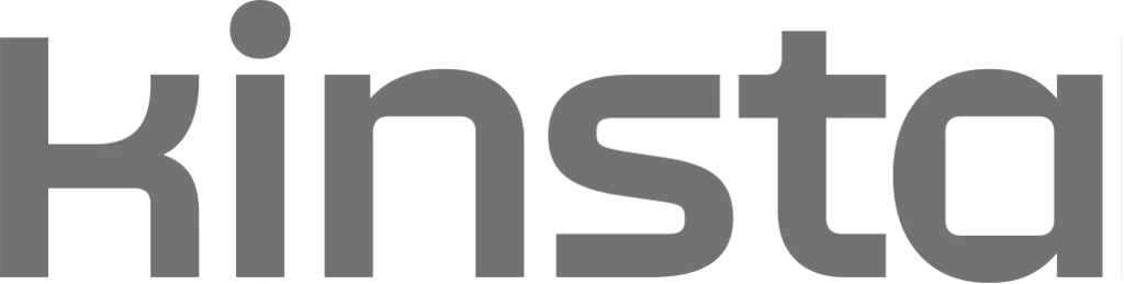 The logo for Oyster customer Kinsta - the name is written in light grey