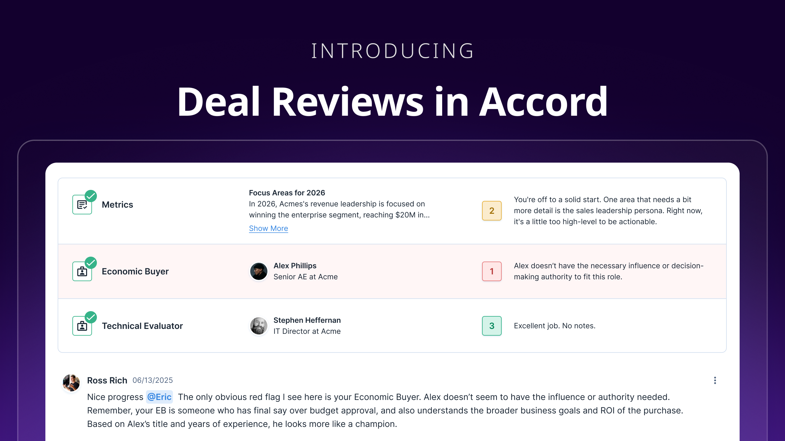 New: More Effective and Timely Coaching with Deal Reviews in Accord