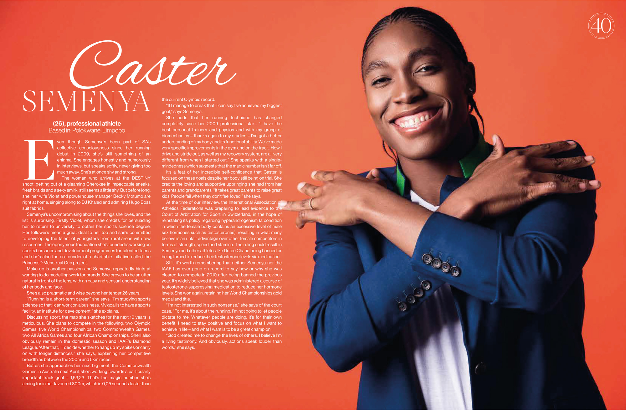 Destiny Magazine Power of 40 2016 portrait by Michelle Wastie