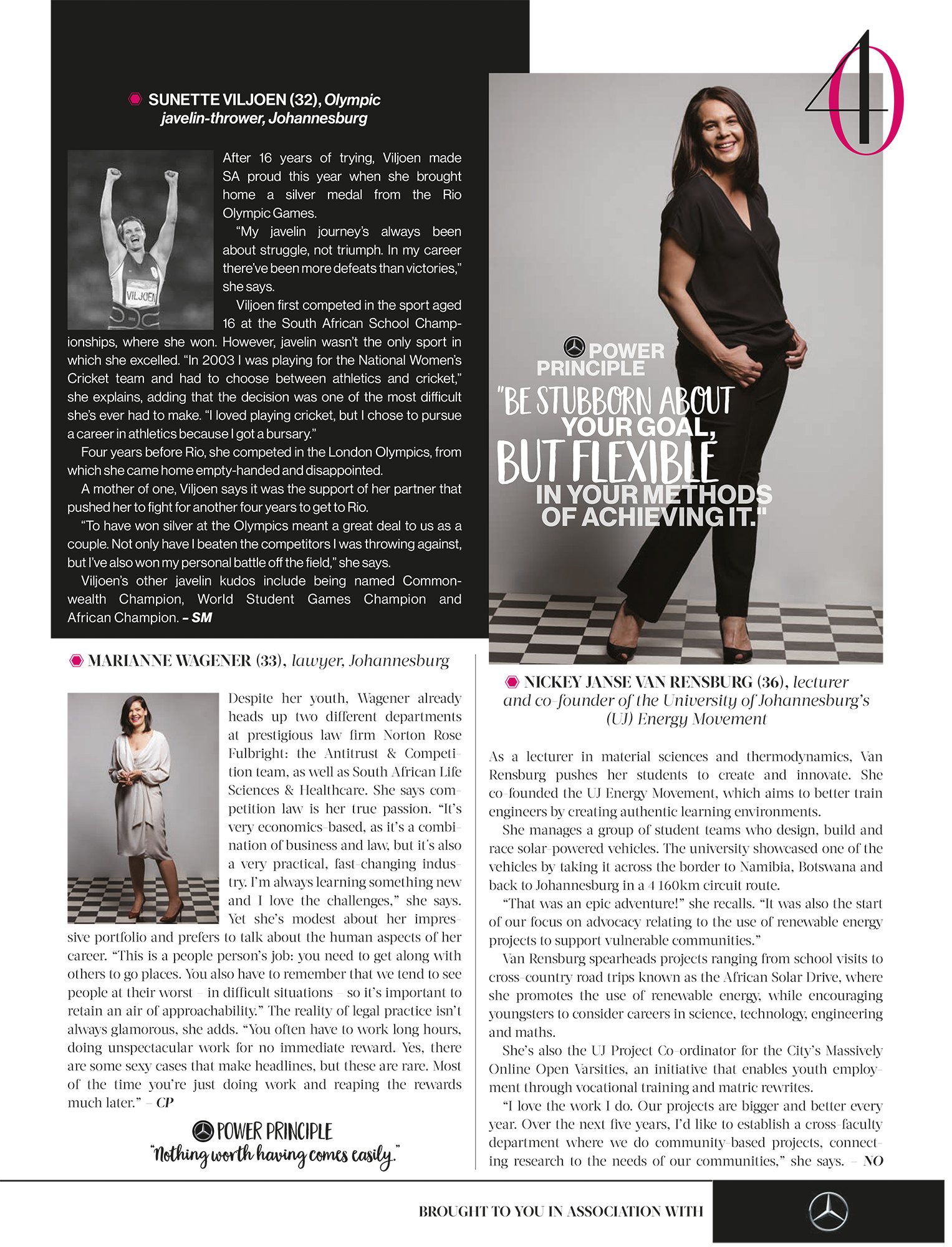 Destiny Magazine Power of 40 2016 portrait by Michelle Wastie