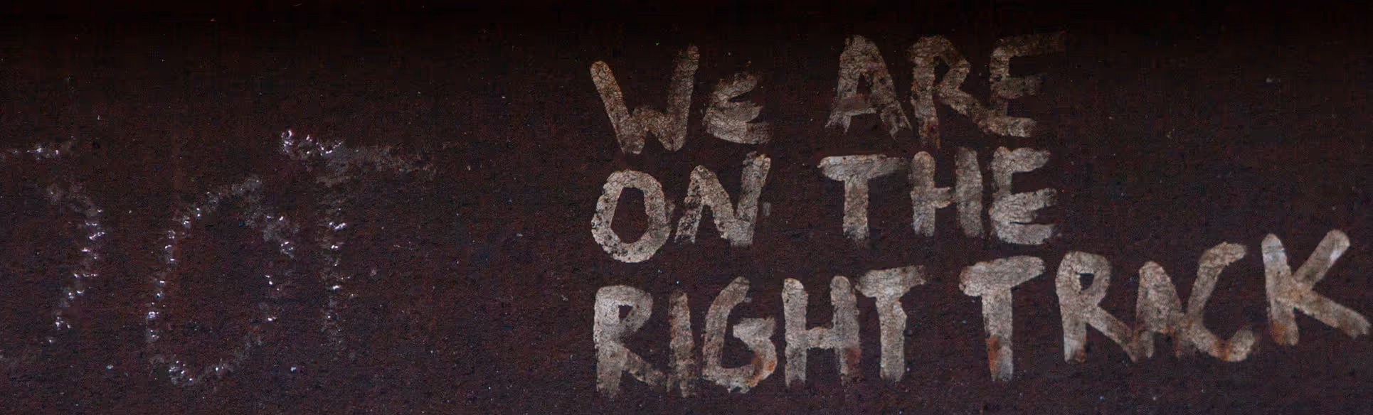 On the Right Track railroad visual symbolizing professional video editing by Camos Media.