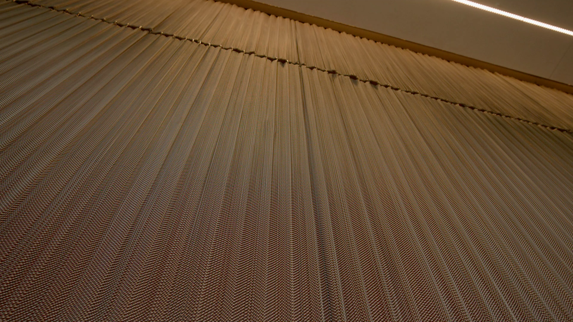 Chainmail wall inside of the FS building at the Schukill Yards.