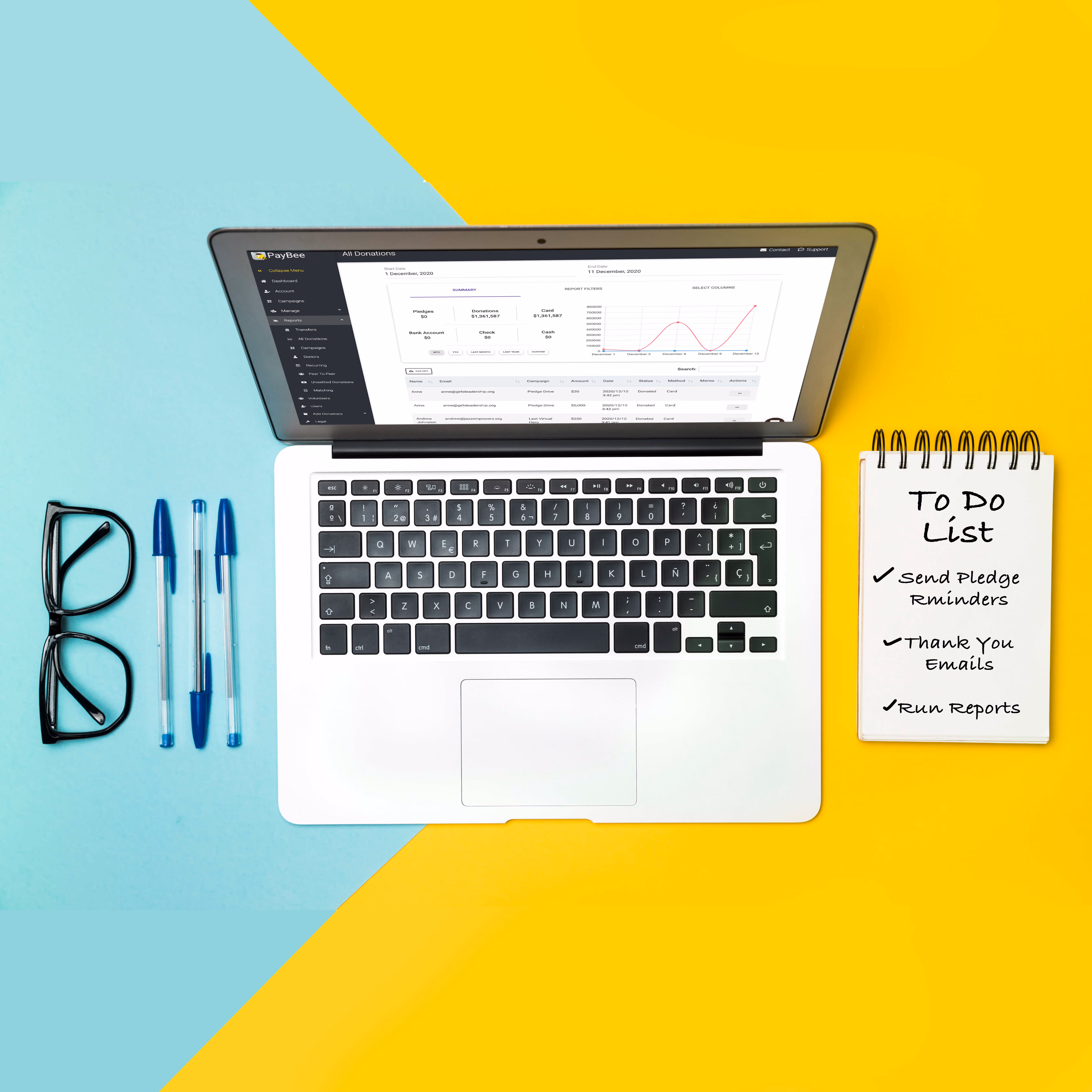 virtual fundraising reports