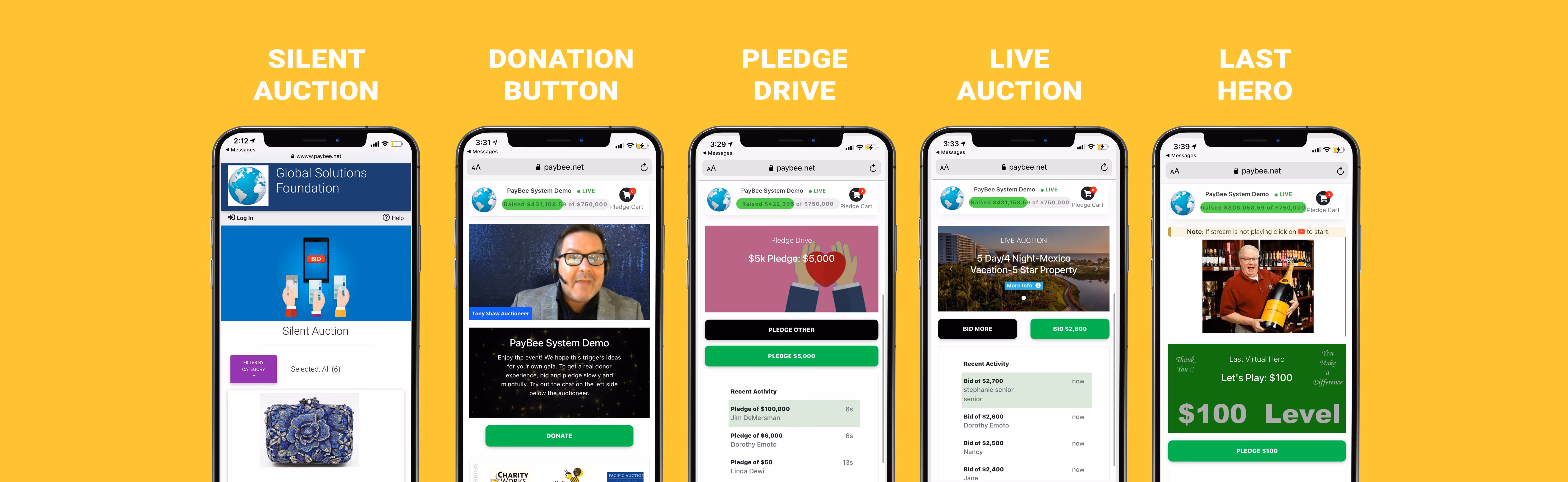 Paybee Virtual Fundraising Campaigns