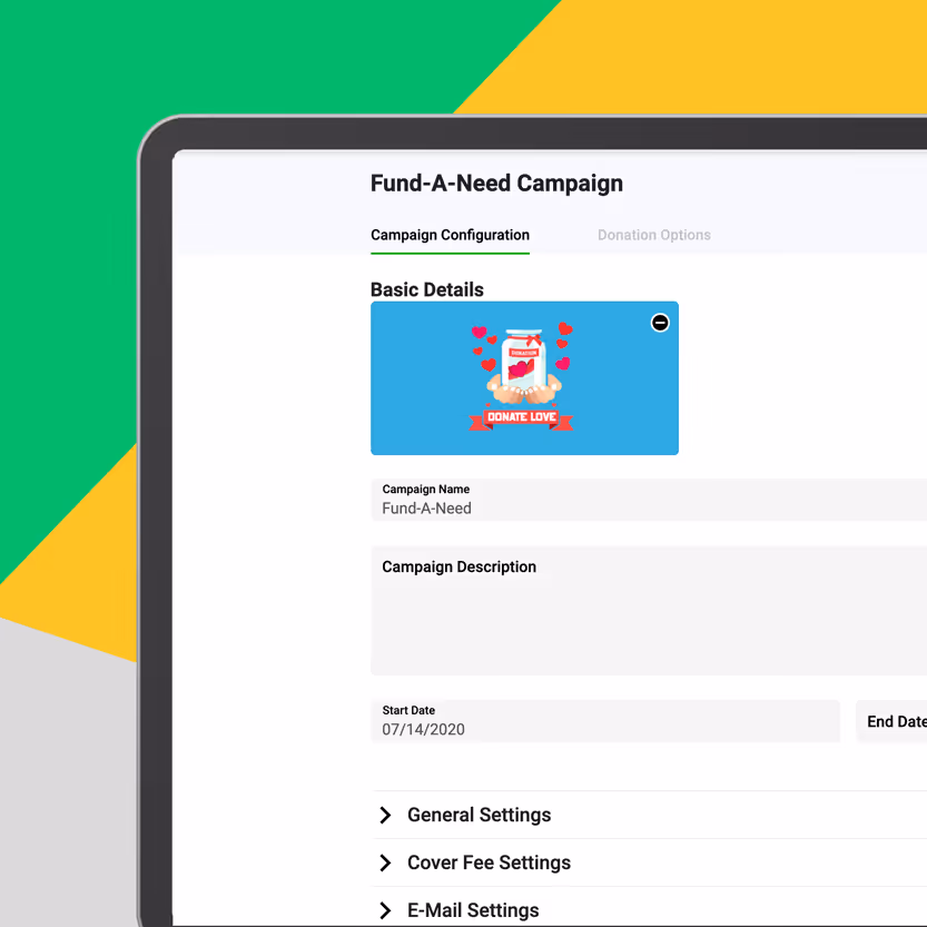 virtual fundraising page
