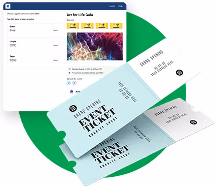 nonprofit fundraising event tickets