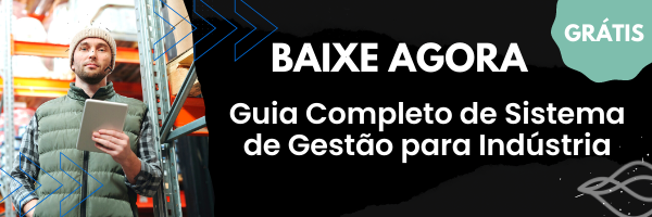 Banner para ebook "Guia completo de sistema de gestão para indústria
