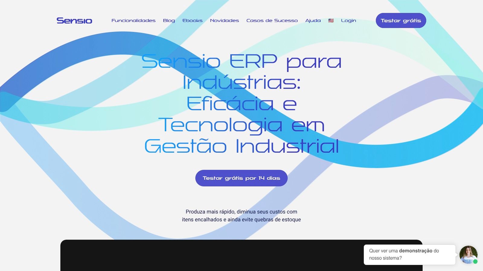 Screenshot from https://www.sensio.com.br/