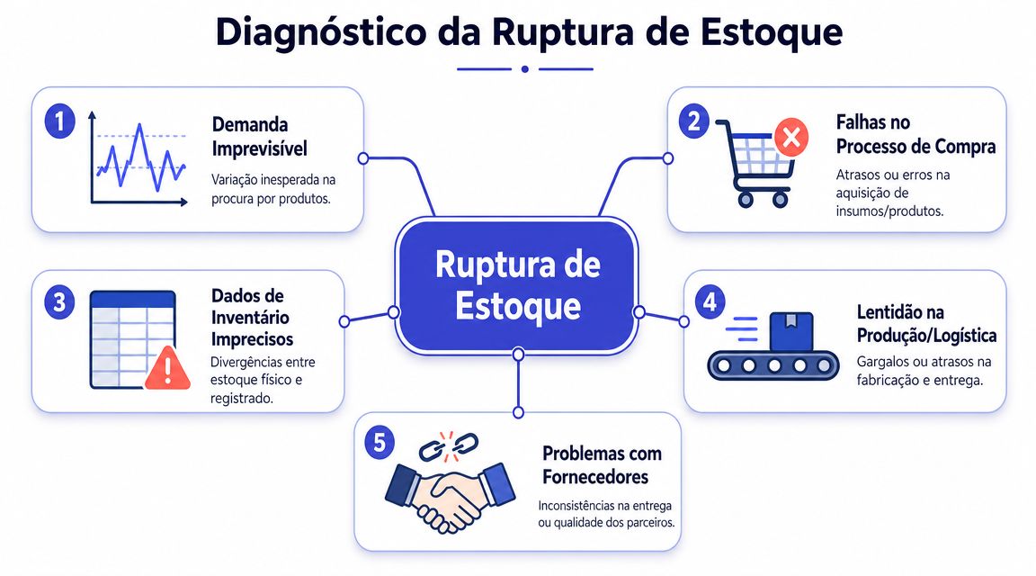 Diagnosticando a raiz da ruptura de estoque