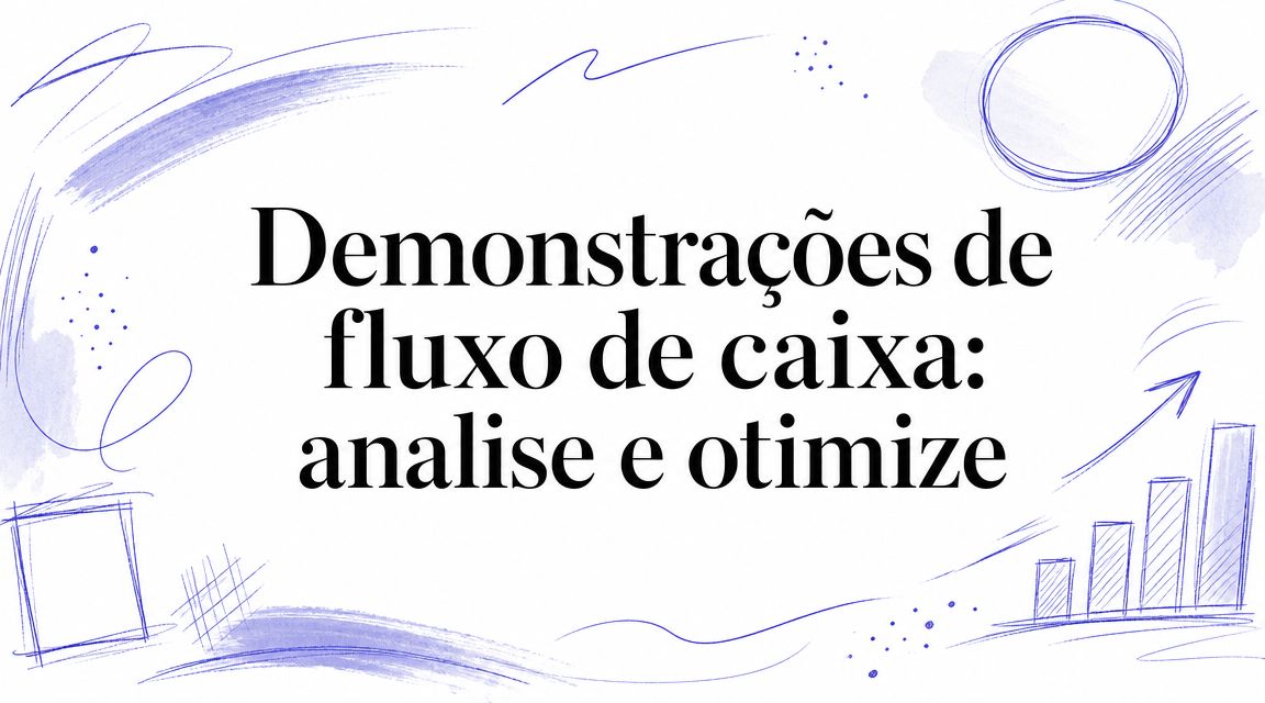 Demonstrações de fluxo de caixa: analise e otimize