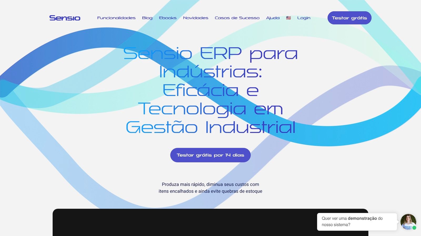 Screenshot from https://sensio.com.br
