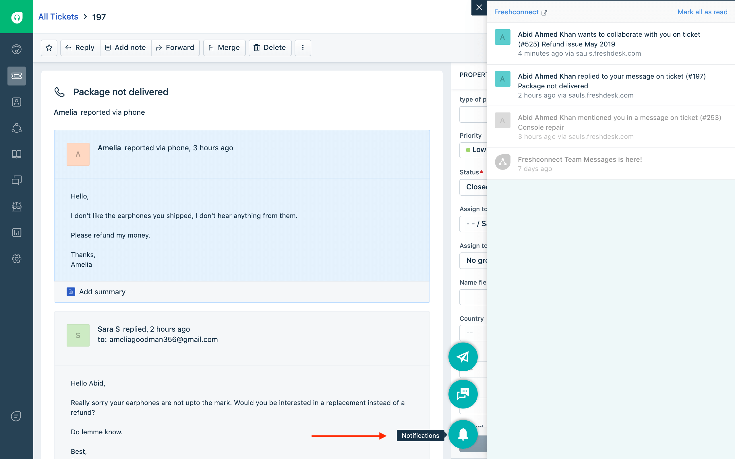 landing freshdesk