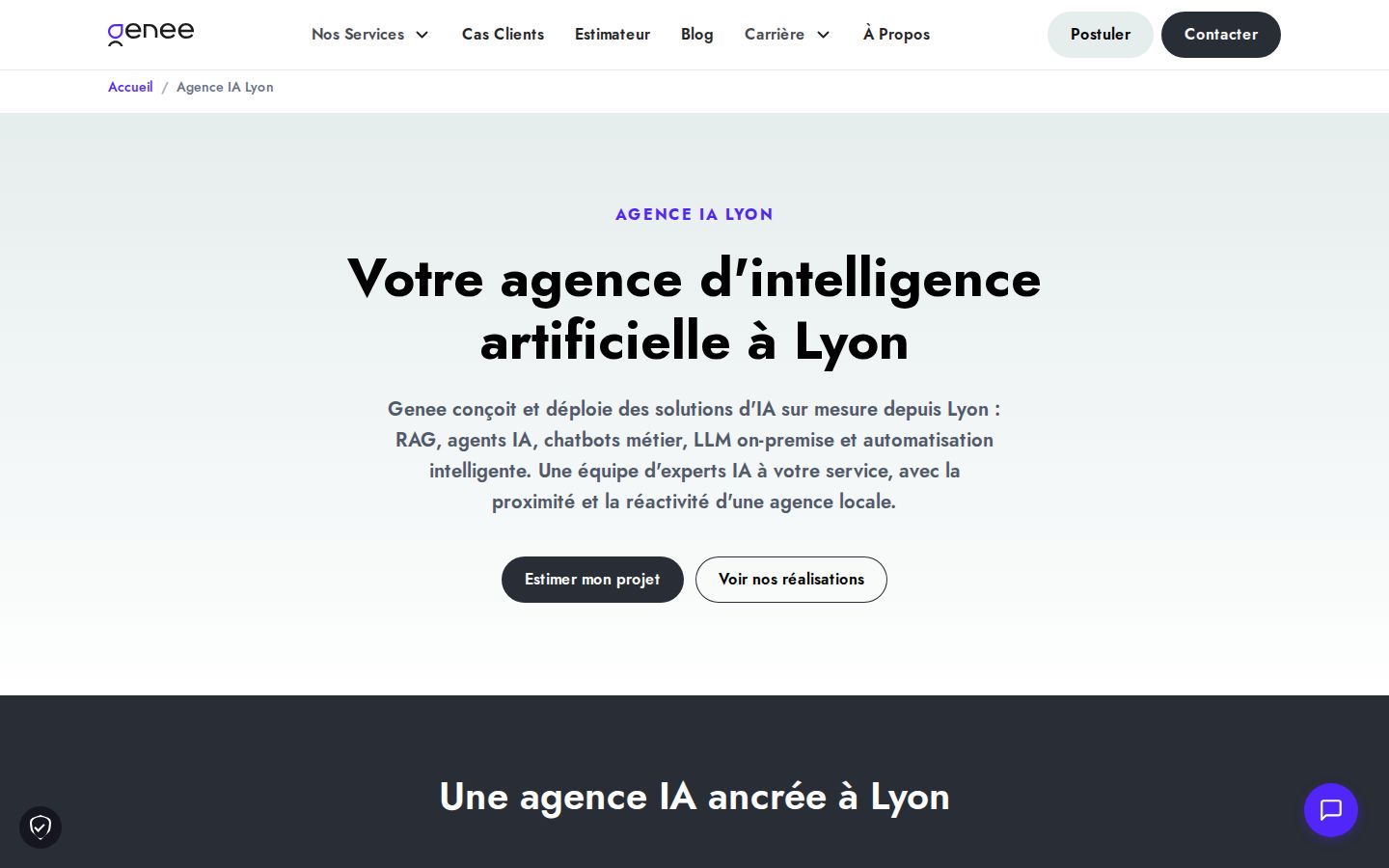 Page d'accueil de Genee