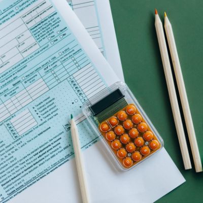tax form with calculator with the question of if you can file separately as a married individual