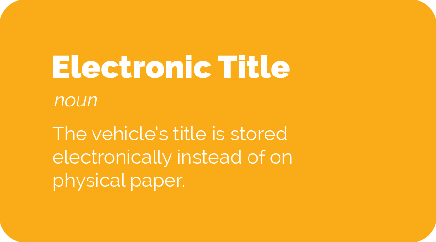 electronic title definition