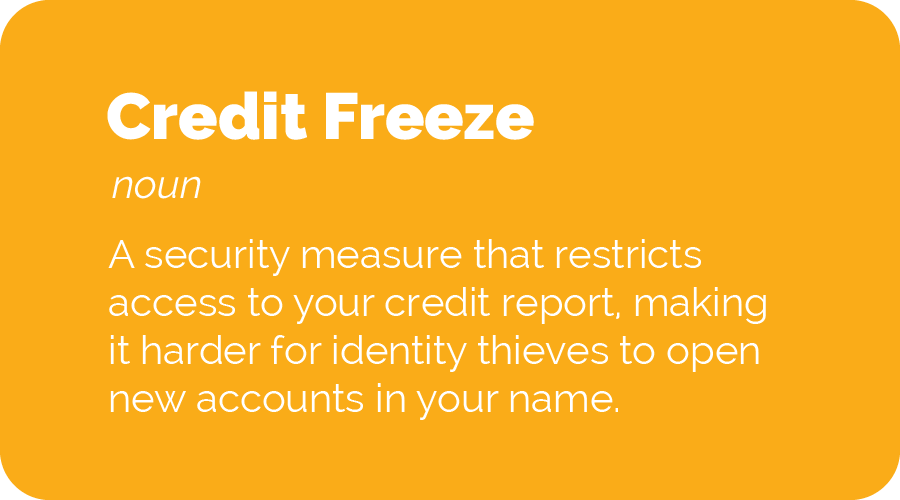 credit freeze definition