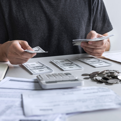 couple looking at computer
