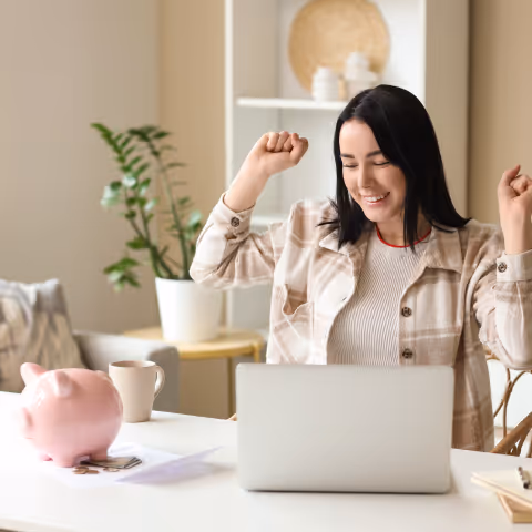 couple looking at computer