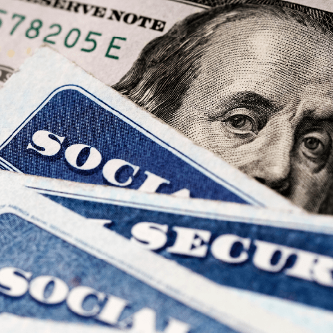 social security cards and cash