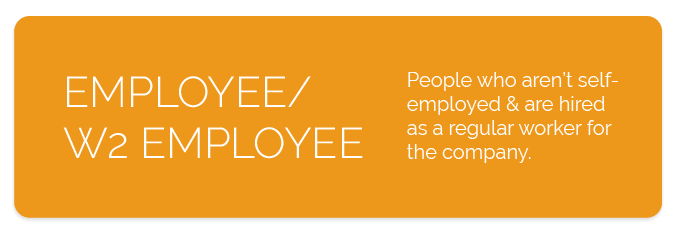 Employee illustration for 1099 vs W-2