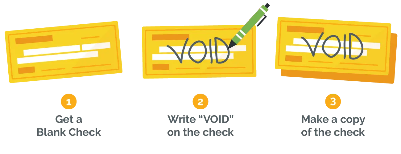 Steps for how to void a check