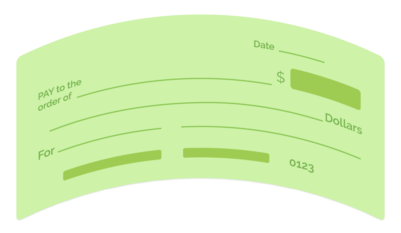 A graphic of a green check.