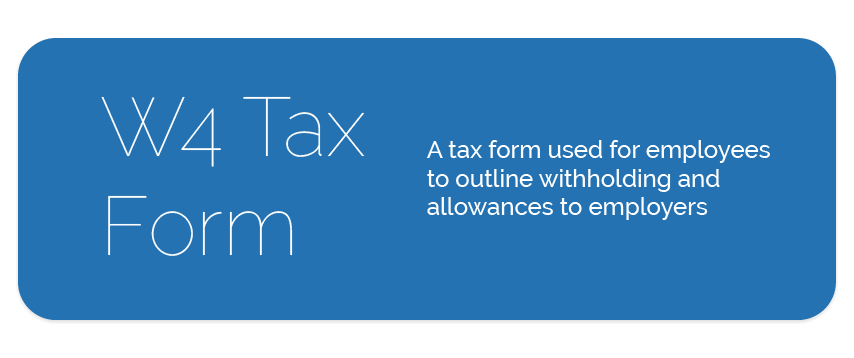 w4 tax form definition