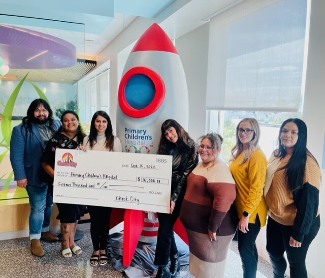 Featured image for the article "2022 Children's Hospital Donation: Check City Donates to the Primary Children's Hospital".