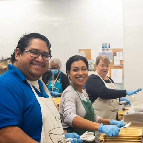 Check City volunteers at the 2023 Warm Hearts Coat Drive